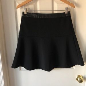 Black mini skirt
